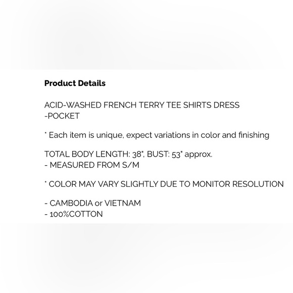 NWT ZENANA large/ X-Large acid wash T-shirt dress - Picture 4 of 4